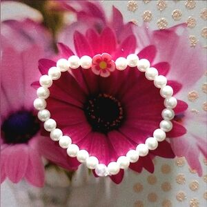2-in-1 pink mixed clay bead bracelet